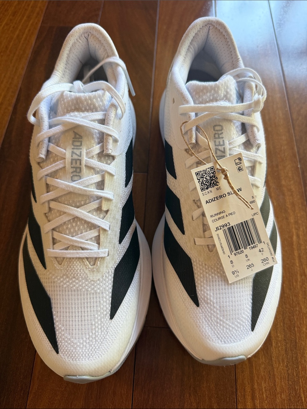 adidas Adizero SL2 White with Black Women’s Running Shoes size 9.5